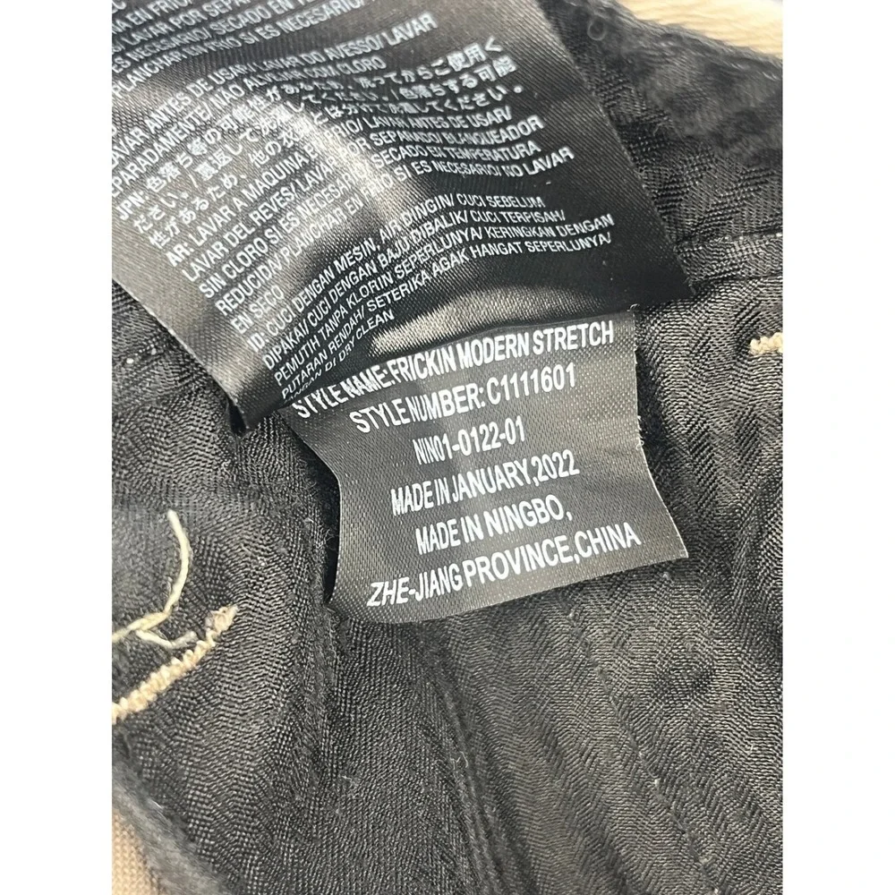 Volcom Frickin Modern Stretch Chino‎ Pants Khaki Tan Mens 28 Skate